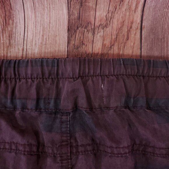 NWT Anthropologie Womens Size Small Jacquie Button Fly Joggers Pants Plaid Plum - Picture 8 of 14